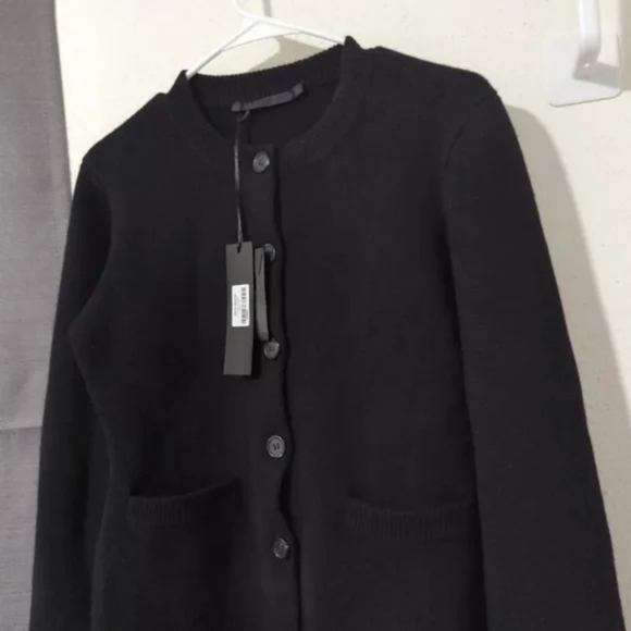 NWT Jenni Kayne Cooper Cardigan Sweater Black Medium - Picture 7 of 12